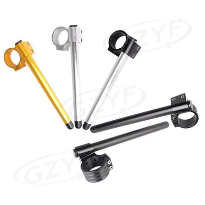 53MM Fork Black Aluminum Motorcycle Clip On Handlebar Replacement