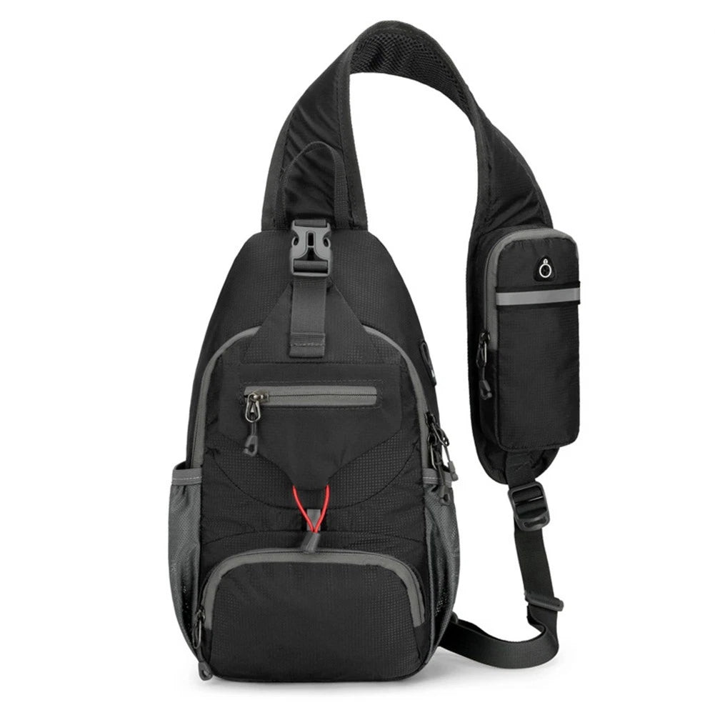 Sling Crossbody Bag - Black and Orange Color Options
