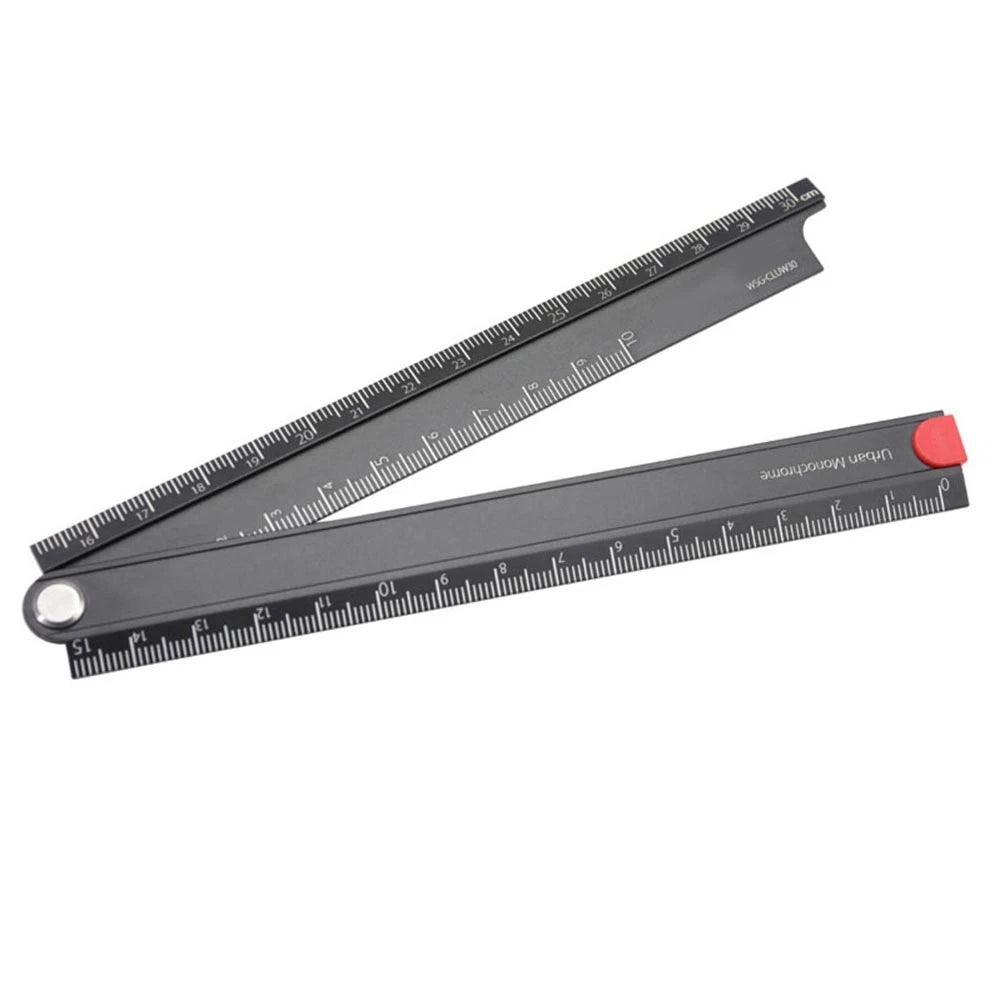 Folding Ruler 300mm Metal Measurement Tool for Various Uses