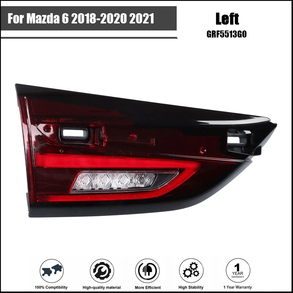 Left Tail Light Assembly LED for Mazda 6 (2018–2021)