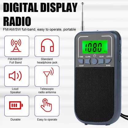 Digital Radio with Speaker & 3.5mm Headset Jack