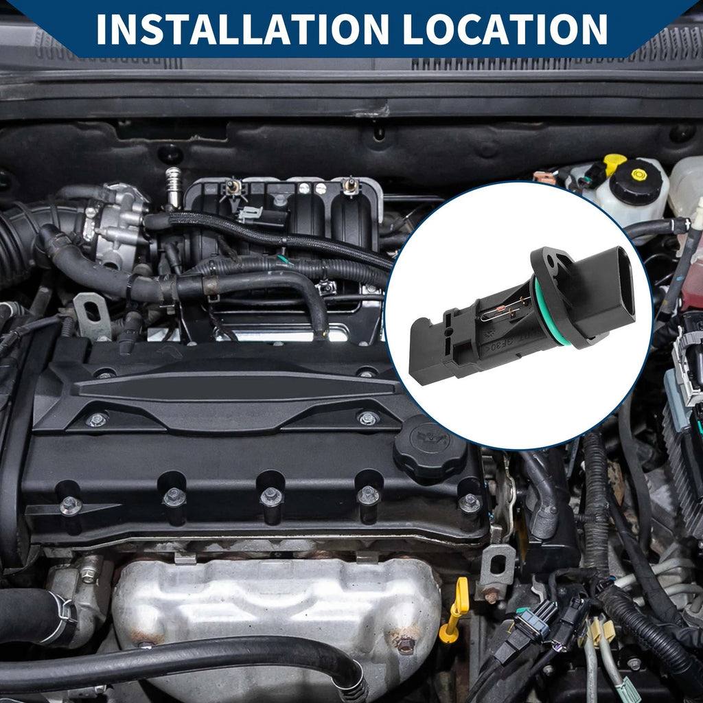Mass Air Flow Sensor MAF Replacement for Volkswagen Black (2005–2015)