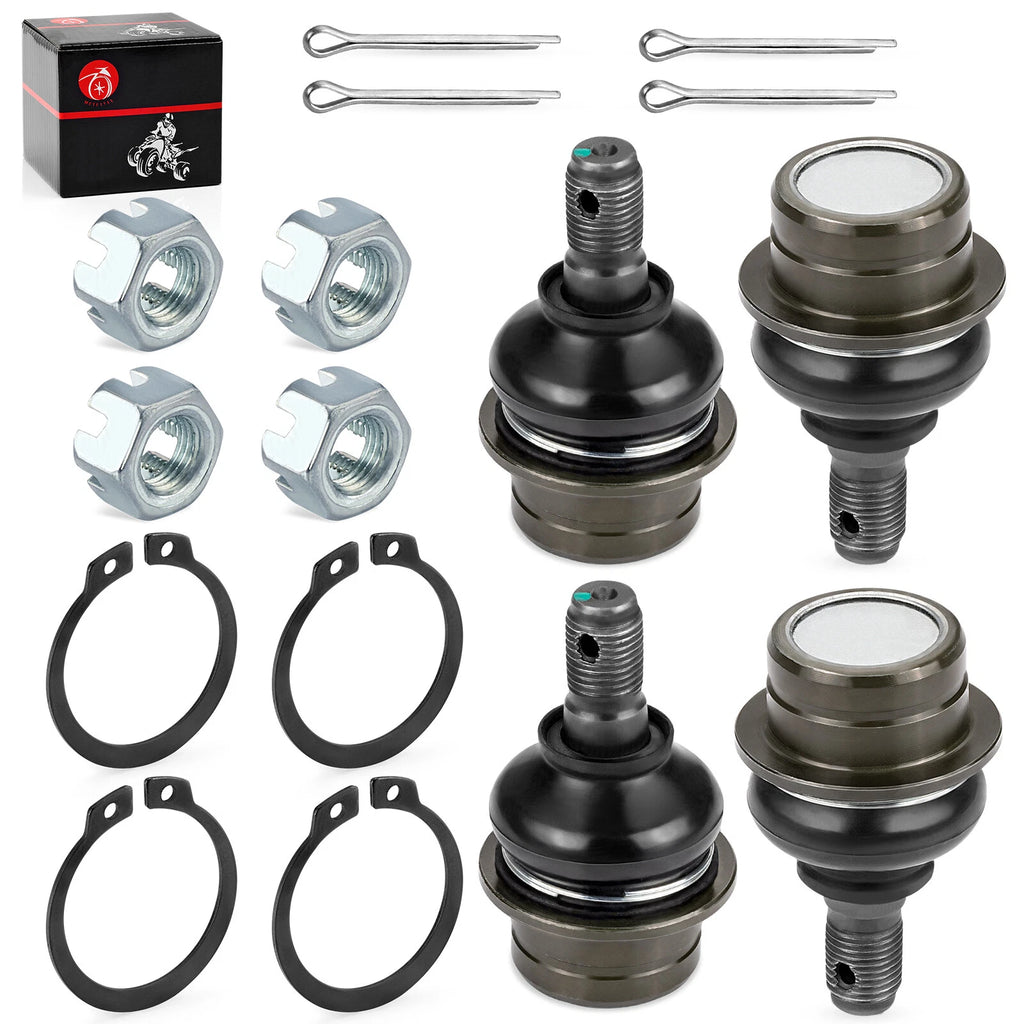 Set of 4 Front Upper Lower Ball Joints for Suzuki KingQuad 500 AXi (2011–2023)