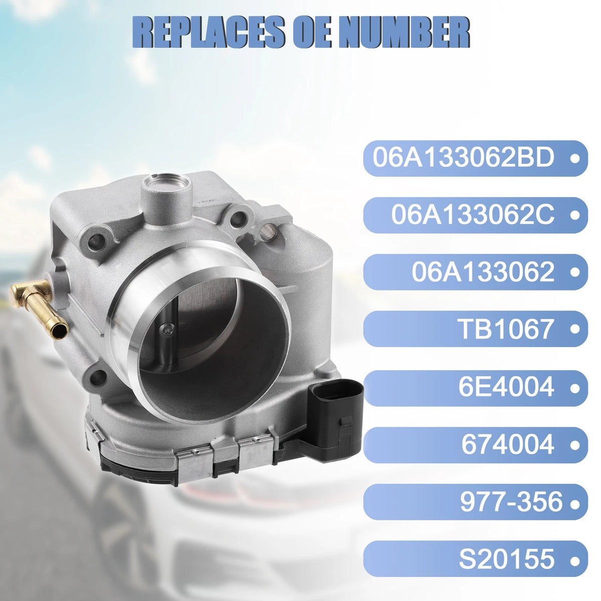 Electronic Throttle Body Assembly 06A133062BD for Audi TT L4 1.8L (2000–2006)