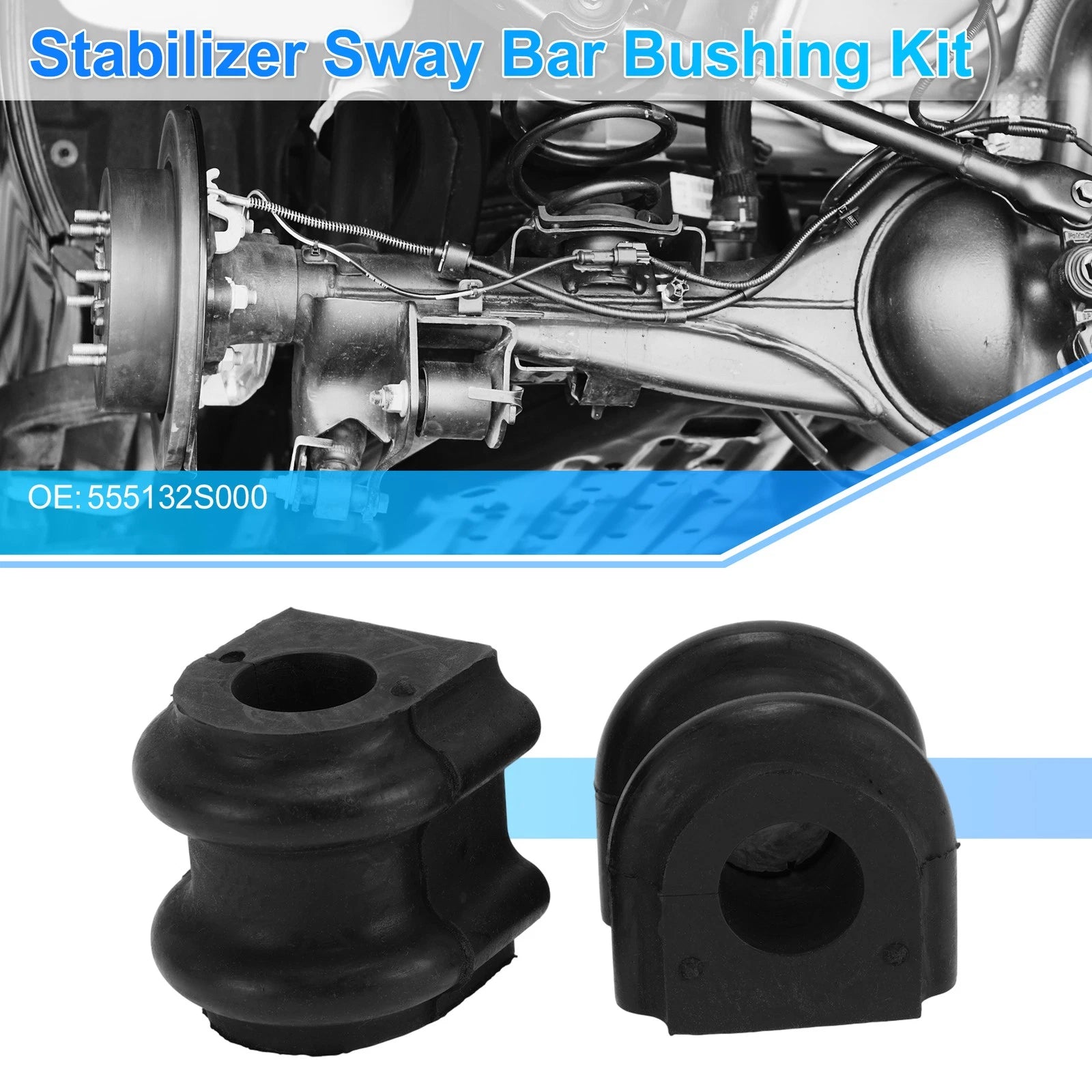 Stabilizer Sway Bar Bushing Kit Rear Left Right Replacement for Subaru (2008–2017)