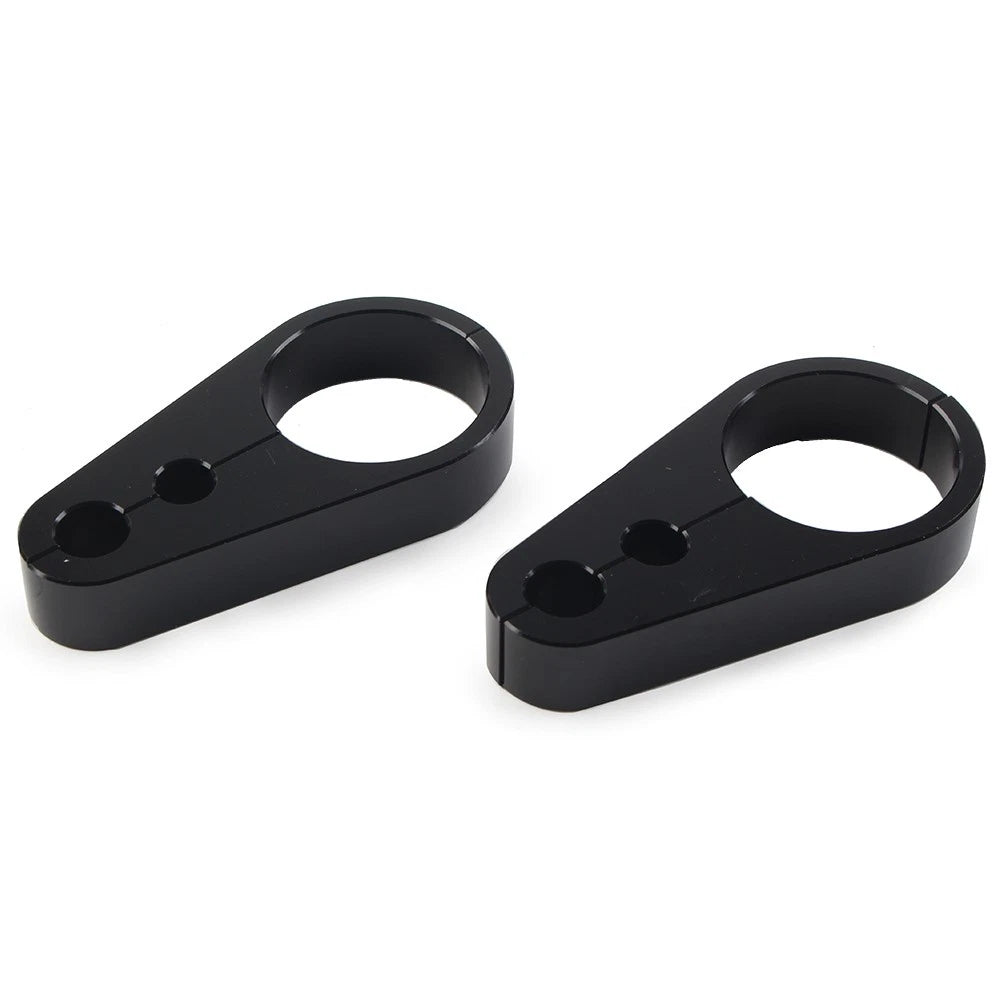 2X Brake Clutch Cable Wire Clamp Clip for Harley 1-1/4" Handlebar
