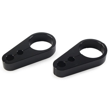 2X Brake Clutch Cable Wire Clamp Clip for Harley 1-1/4" Handlebar