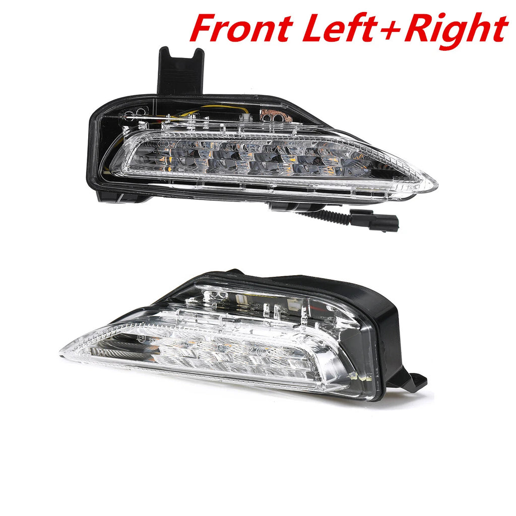 2X DRL Front LED Amber Fog Light Turn Signal Lamp for Infiniti Q50 (2014–2019)