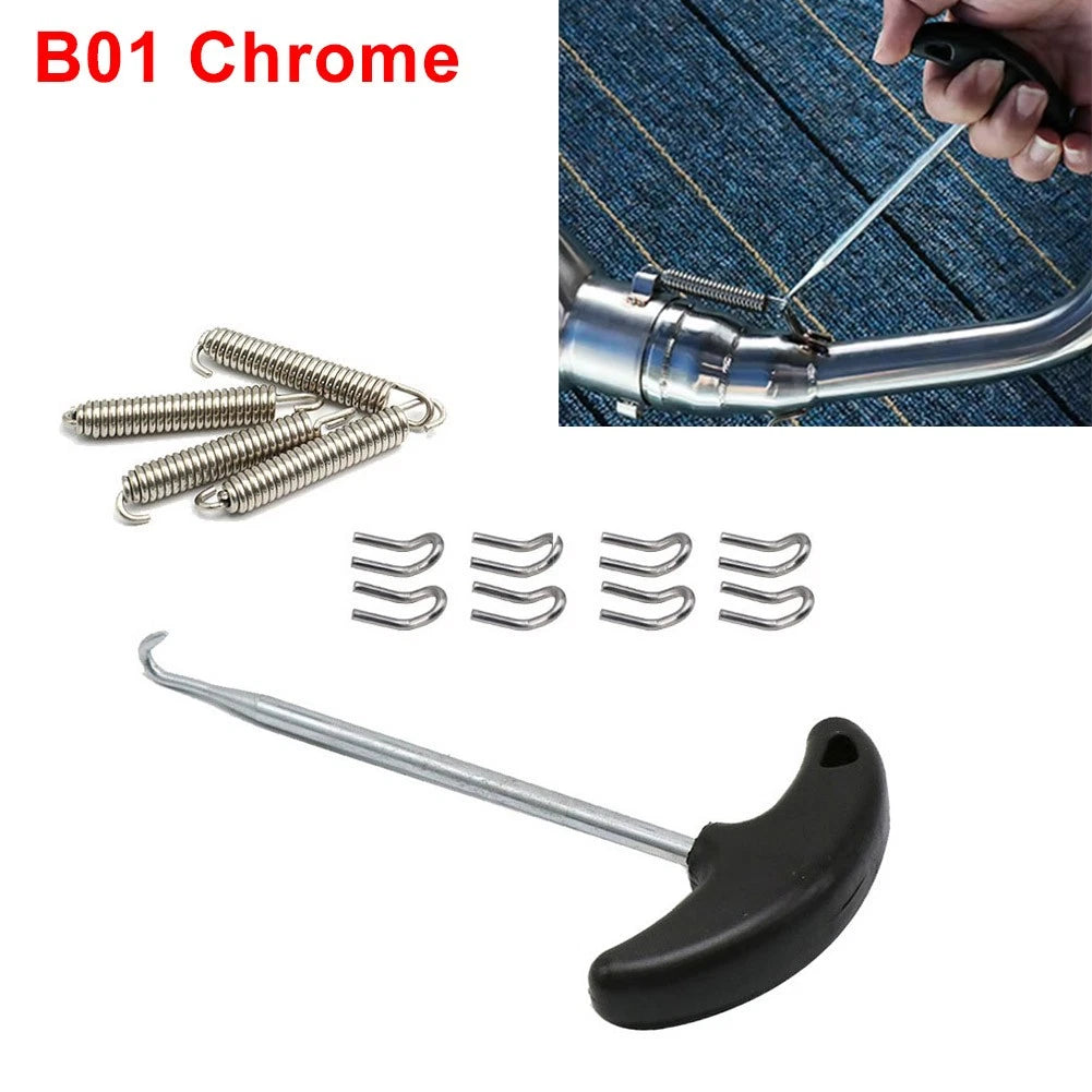 Set of 4 Exhaust Pipe Muffler Mounting Springs Hooks for