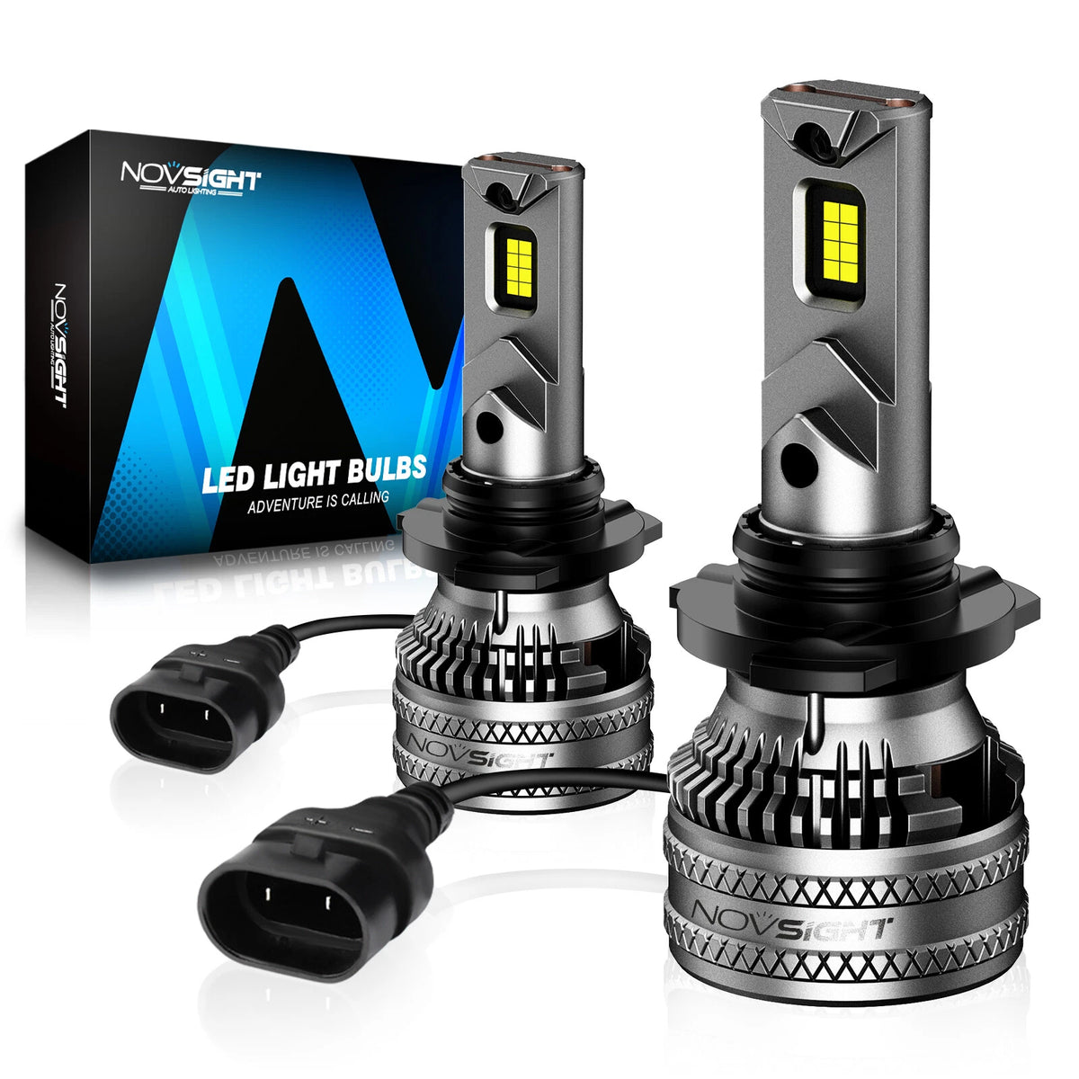 2X 9005 HB3 LED Headlight Bulbs for 40000LM 6500K