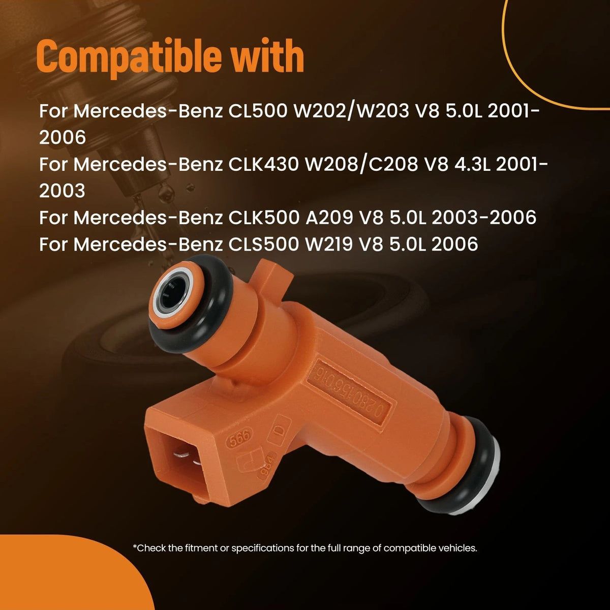 Direct Replacement Fuel Injector for Mercedes S430 W220 (2001–2006)