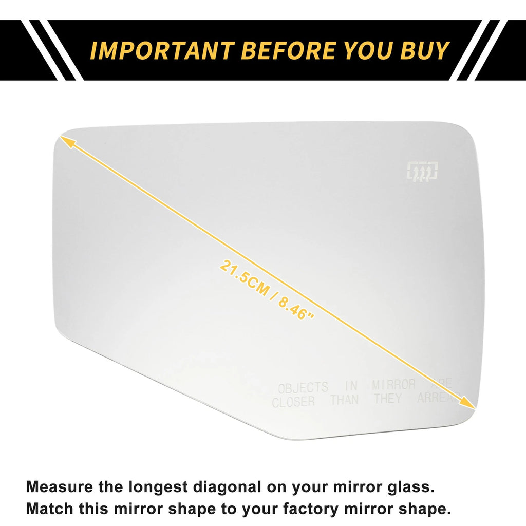 Right Side Mirror Glass Replacement for Ford Explorer (2006–2010)
