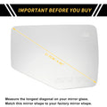 Right Side Mirror Glass Replacement for Ford Explorer (2006–2010)