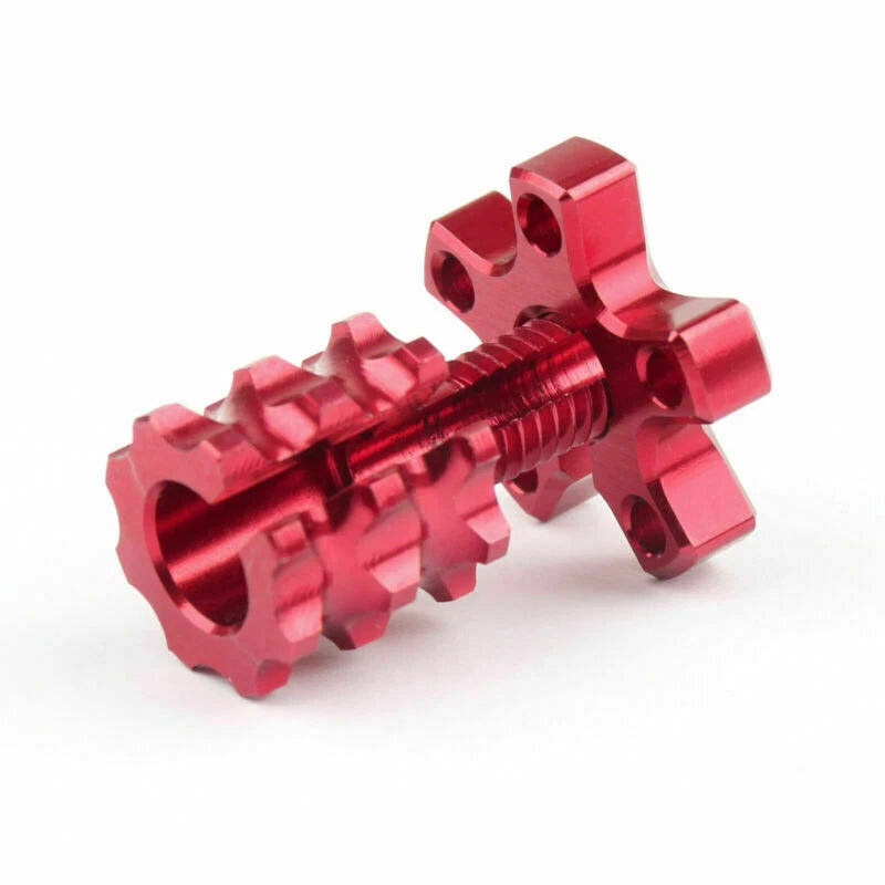 Set of 2 Anodized Billet Aluminum Clutch Cable Adjusters for Universal (8mm)