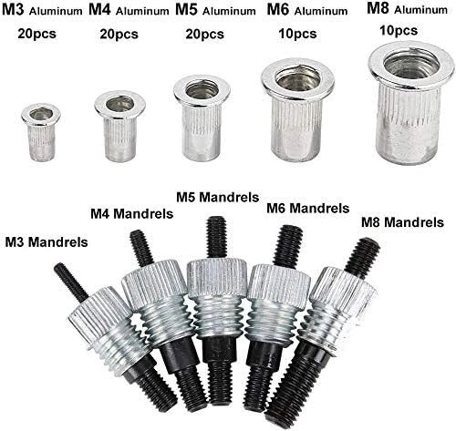 86Pc Rivnut Setter Tool Kit for M3-M8 Rivets