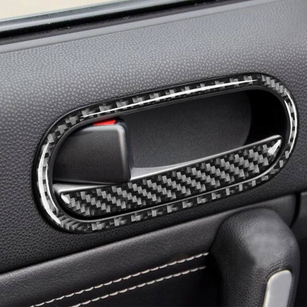 Carbon Fiber Interior Door Handle Cover Trim for Mazda MX-5 (2009–2015)