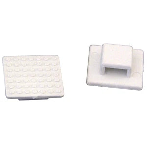100X Weld Mount 803900 AT-3 Small White Nylon Wire Tie Mount