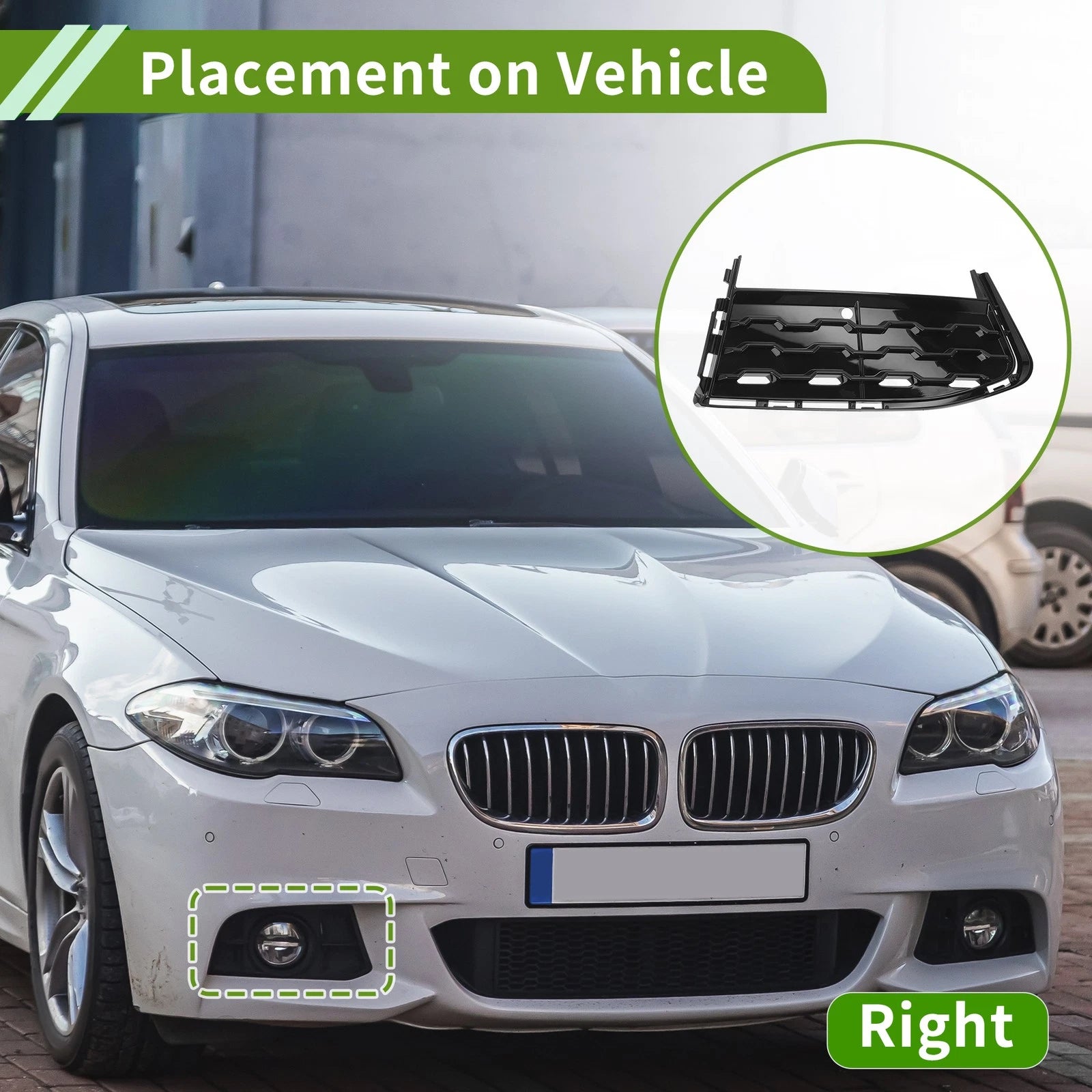 Front Right Fog Light Grill Replacement for BMW 7 Series (2015–2020)