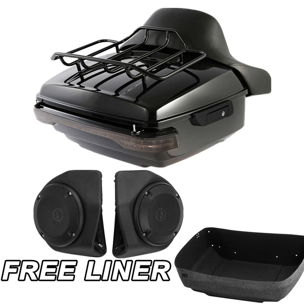 Trunk Rack Light Speakers Pad for Harley Touring (2014–2025)