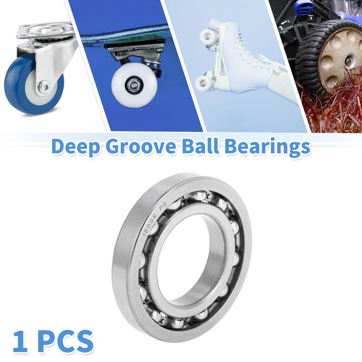 Deep Groove Ball Bearing 30x55x9mm for Scooter Skateboard (P0)