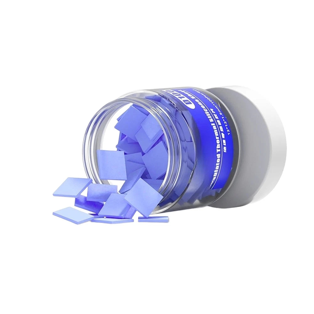 D100 Silicone Grease Pad for CPU Chip Mounting (1.2x1.2x0.15cm)