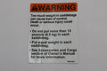 OEM Saddlebag Warning Label Sticker Decal for Harley-Davidson (14001047)