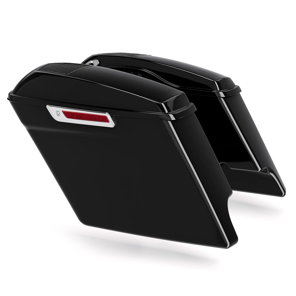 5'' Stretched Saddlebag Speaker Lids & Bracket for Harley Softail (1984–2017)
