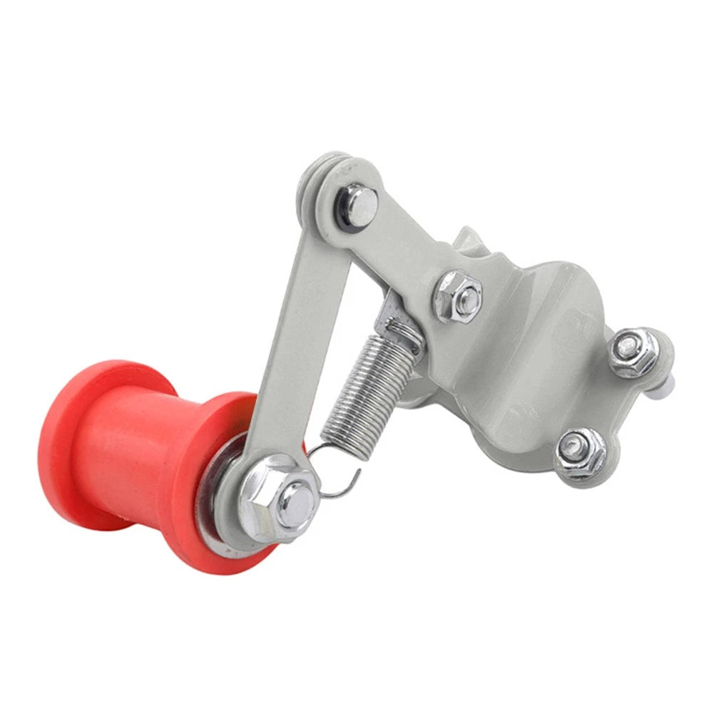 Chain Tensioner Roller Adjuster for Universal ATV Dirt Bike (White/Red)