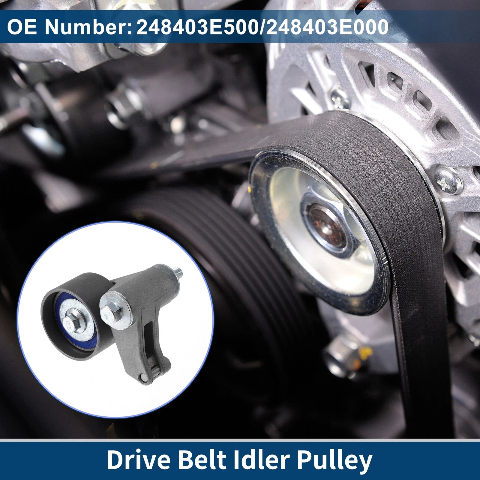 Drive Belt Idler Pulley Replacement for Honda Passport (1998–2002) 1 Pc