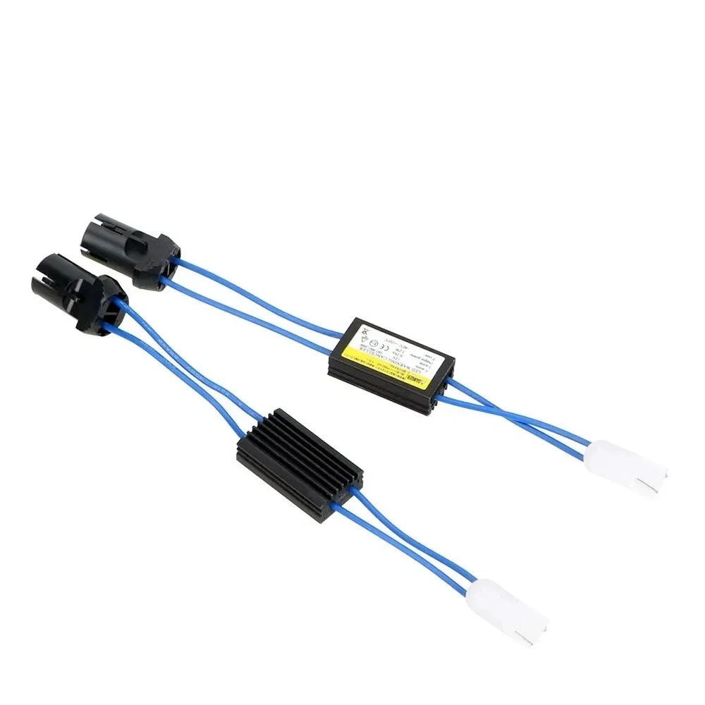 2X T10 Canbus Decoder Cable Resistor for Automotive Lighting