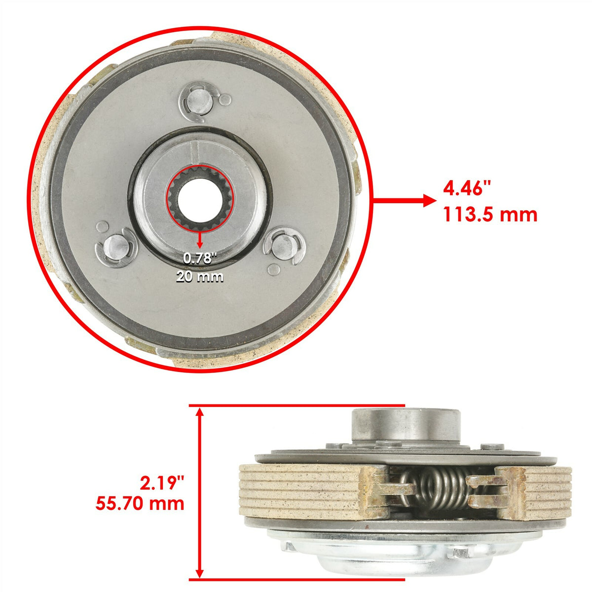 Wet Clutch One Way Bearing Replacement Gasket for Honda TRX200 (1987–1997)