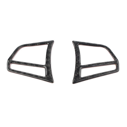 2X Carbon Fiber Steering Wheel Button Stickers for BMW 1 2 3 4 Series (2011–2020)