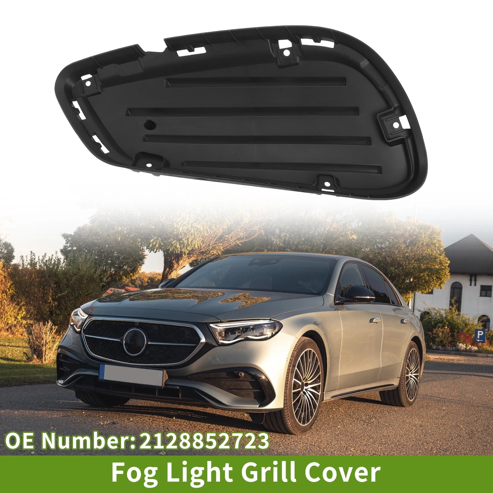 Front Left Fog Light Grill Replacement for Mercedes-Benz E-Class (2014–2016)