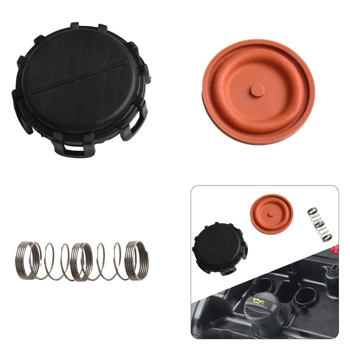 PCV Valve Cover Repair Kit for Ford Fiesta, Focus