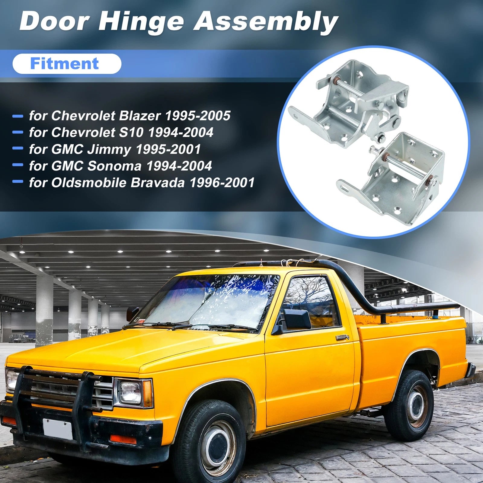 Front Left Upper Lower Door Hinge Kit for Chevy Blazer S10 (1995–2005)