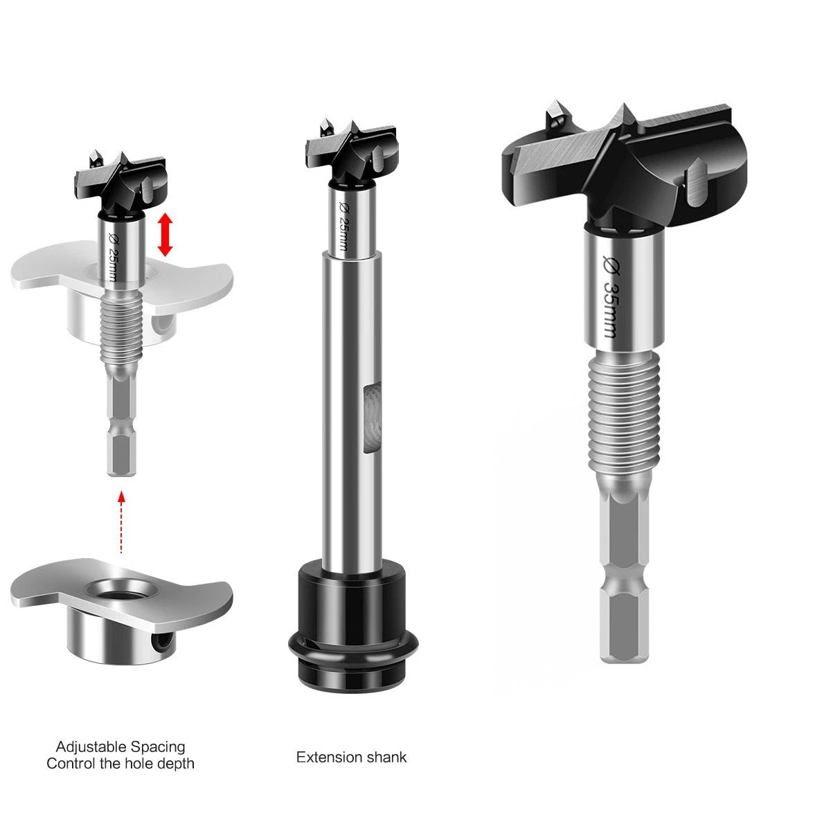 35mm Concealed Hinge Drill Bits for Woodworking