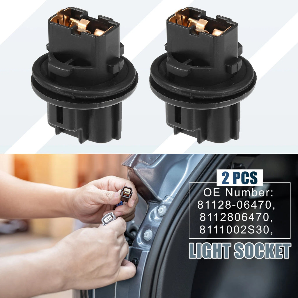 2pcs Front Turn Signal Lamp Bulb Holder Replacement for Toyota Camry (2012–2012)
