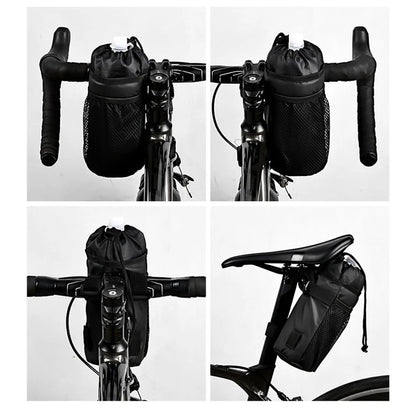 Bicycle Stem Bag for Cycling (Outdoor Riding) - Mesh Pocket, Drawstring Closure