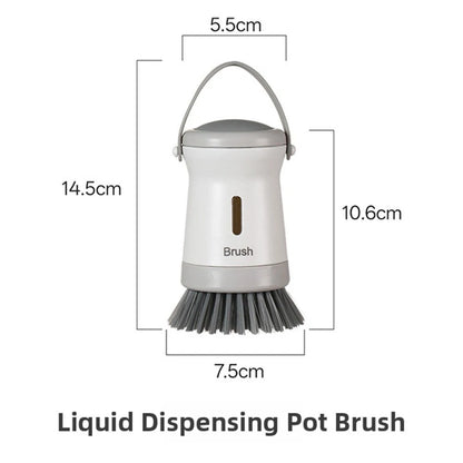 Dish Soap Dispensing Brush for Kitchen Pots Pans Sinks