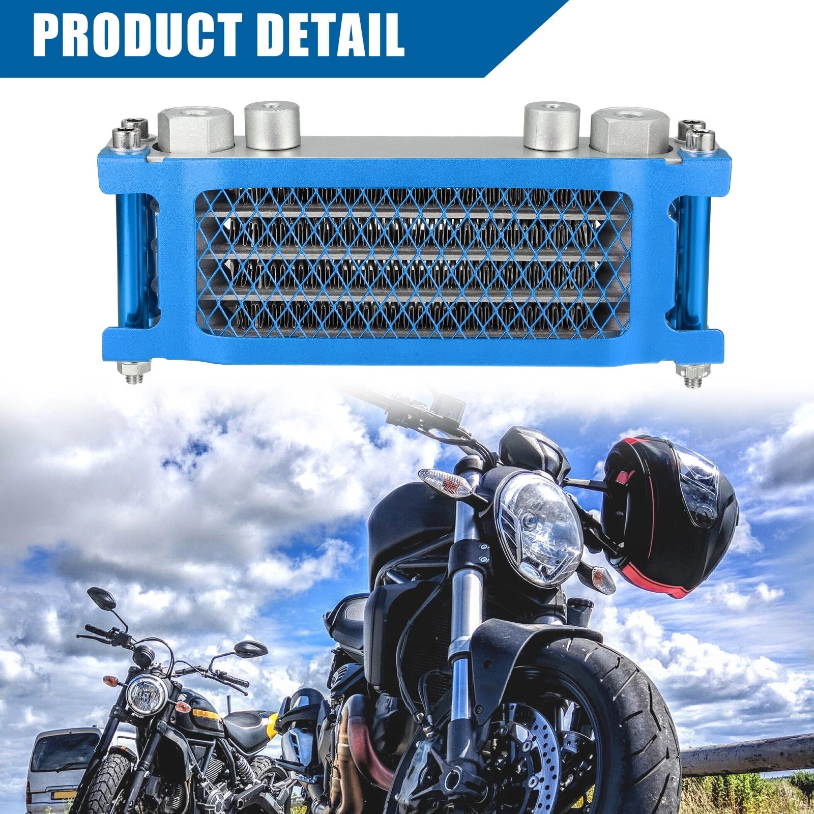 Engine Oil Cooler Radiator Kit Replacement for Honda Monkey Bike (2010–2017)