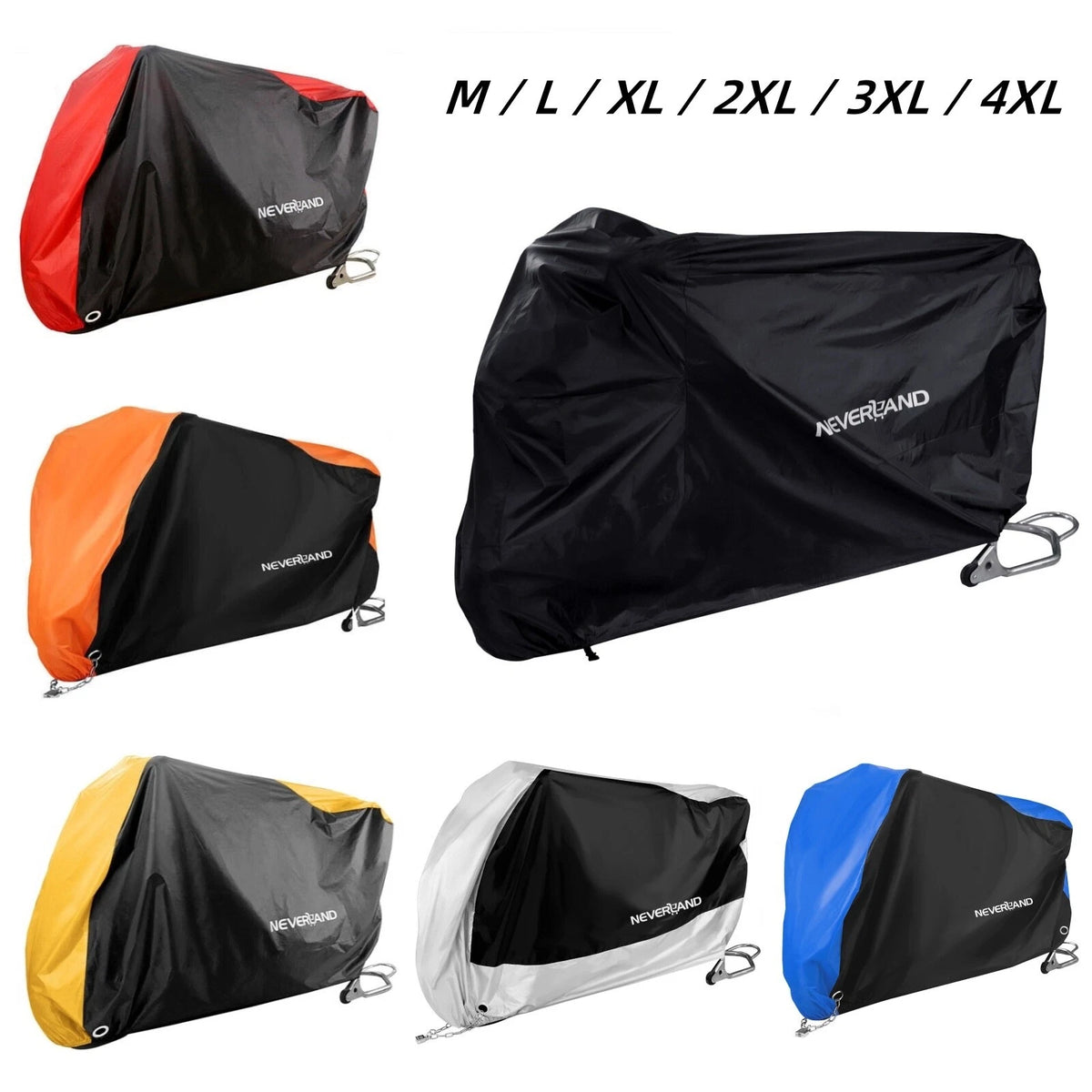 5 Size Motorcycle Cover for NEVERLAND Scooter (Waterproof, Snow, Dust, Rain)