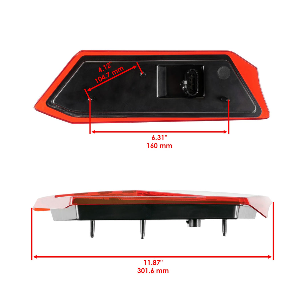 LED Taillight Rear Right Replacement for Polaris Ranger XP 1000 (2018–2024)