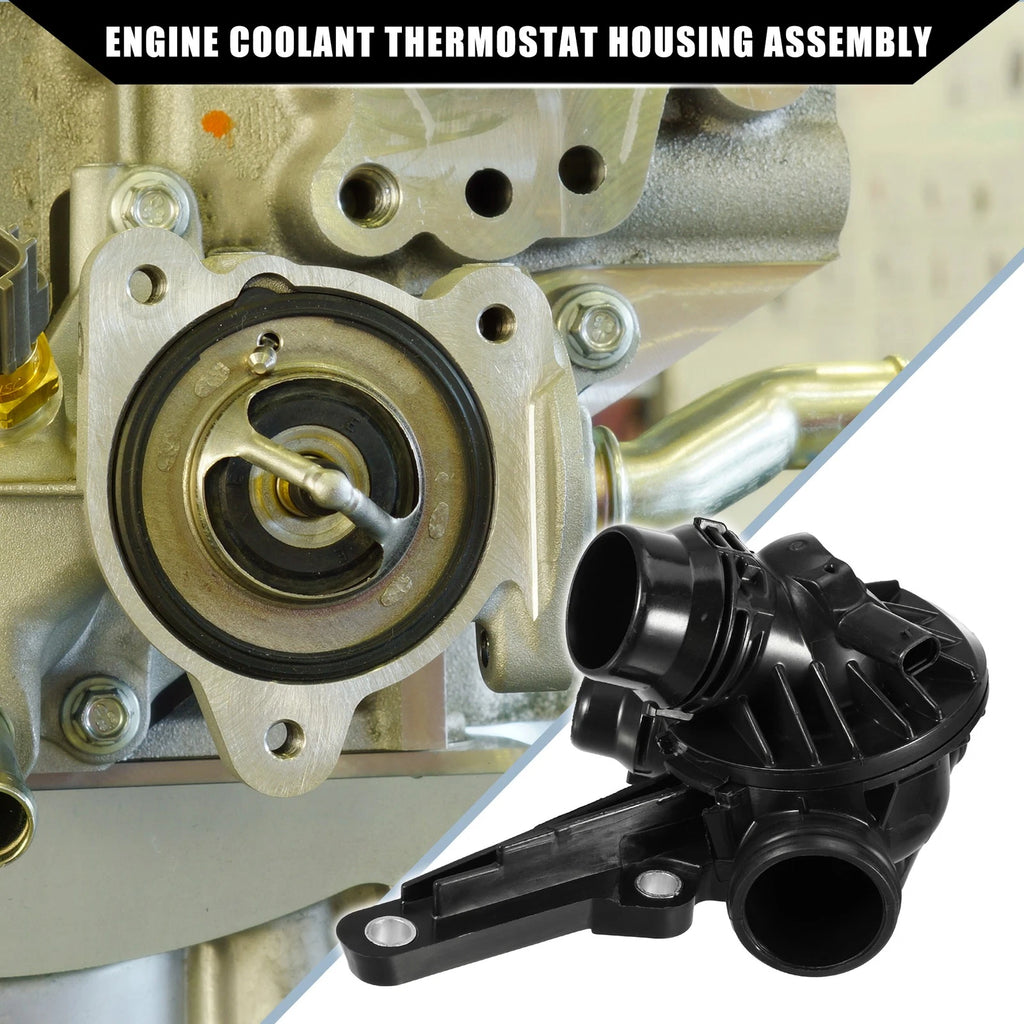 Engine Coolant Thermostat Housing Assembly Replacement for BMW 320i (2012–2018)