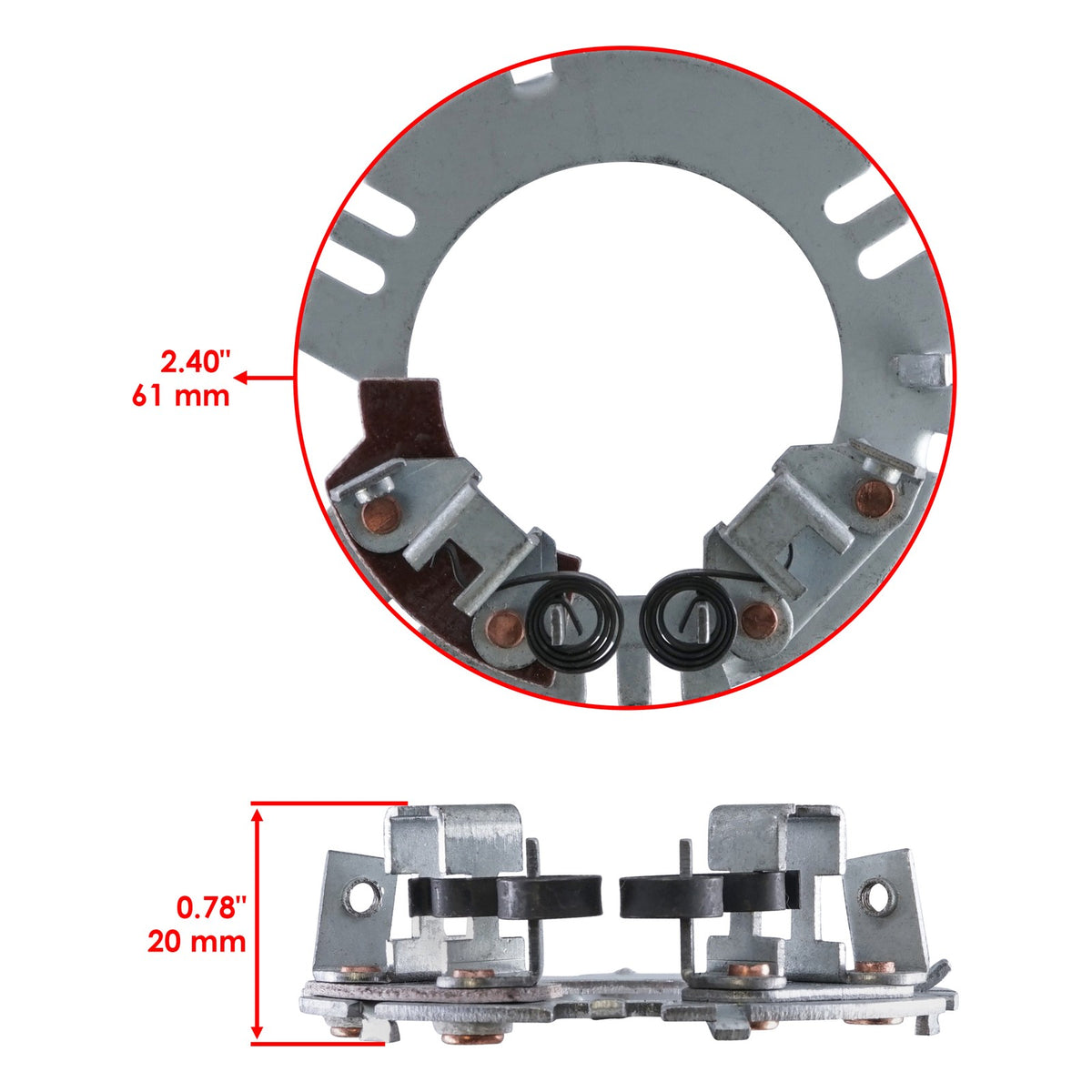 Starter Brush Plate Replacement for Kawasaki KZ650 KZ750 (1976–1983)