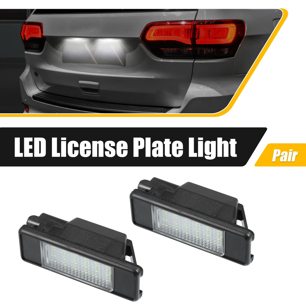 2X LED License Plate Light for Peugeot 207 (2006) - Error Free