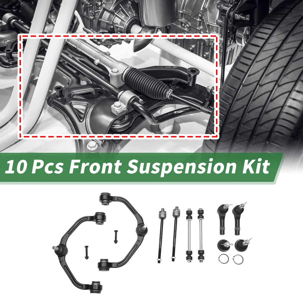 10 Pcs Front Upper Control Arms Replacement for Ford Ranger 2WD (1998–2011)