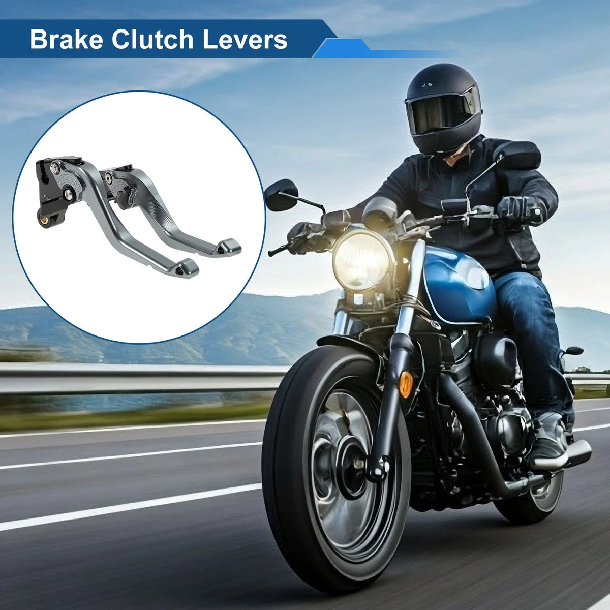 Short Brake Clutch Levers for Kawasaki Ninja ZX10R (2015–2024) Solid Titanium Tone