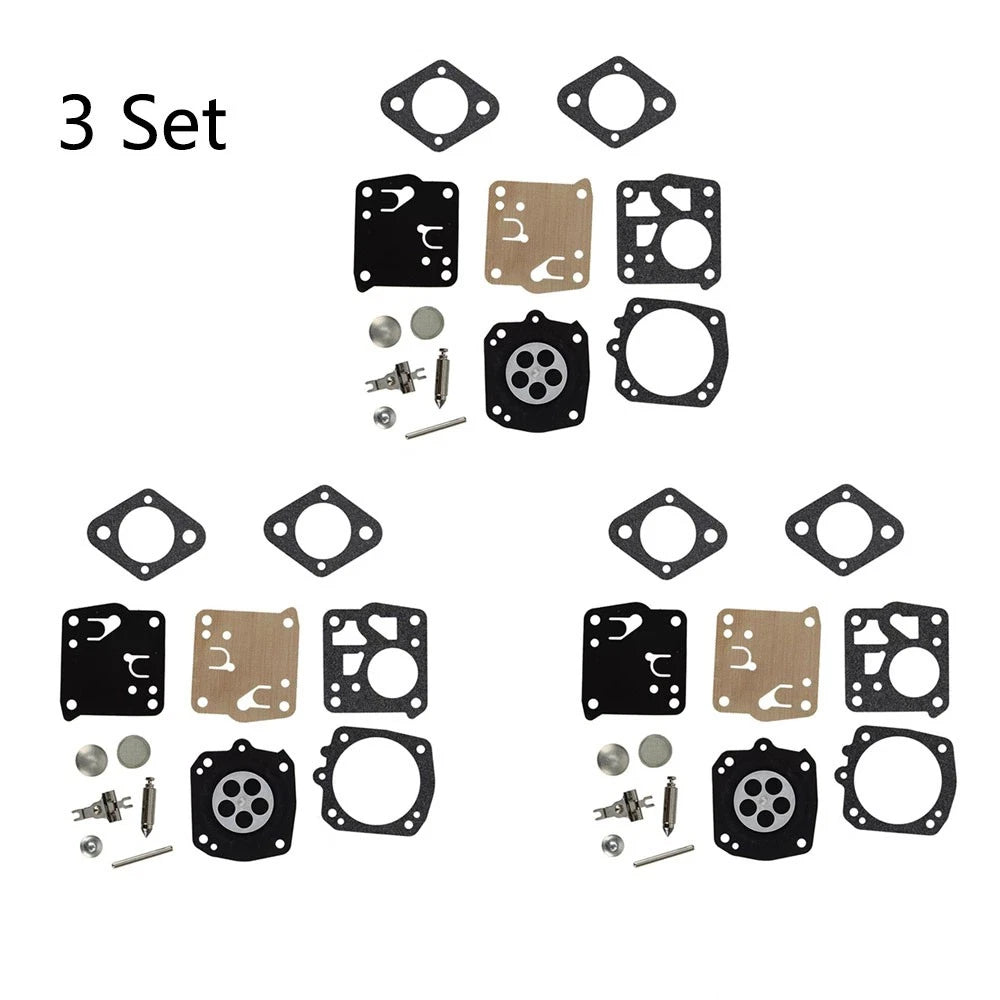 Set of 3 Carburetor Gasket Kits for Stihl 040 041 045 051 (RK21-HS)