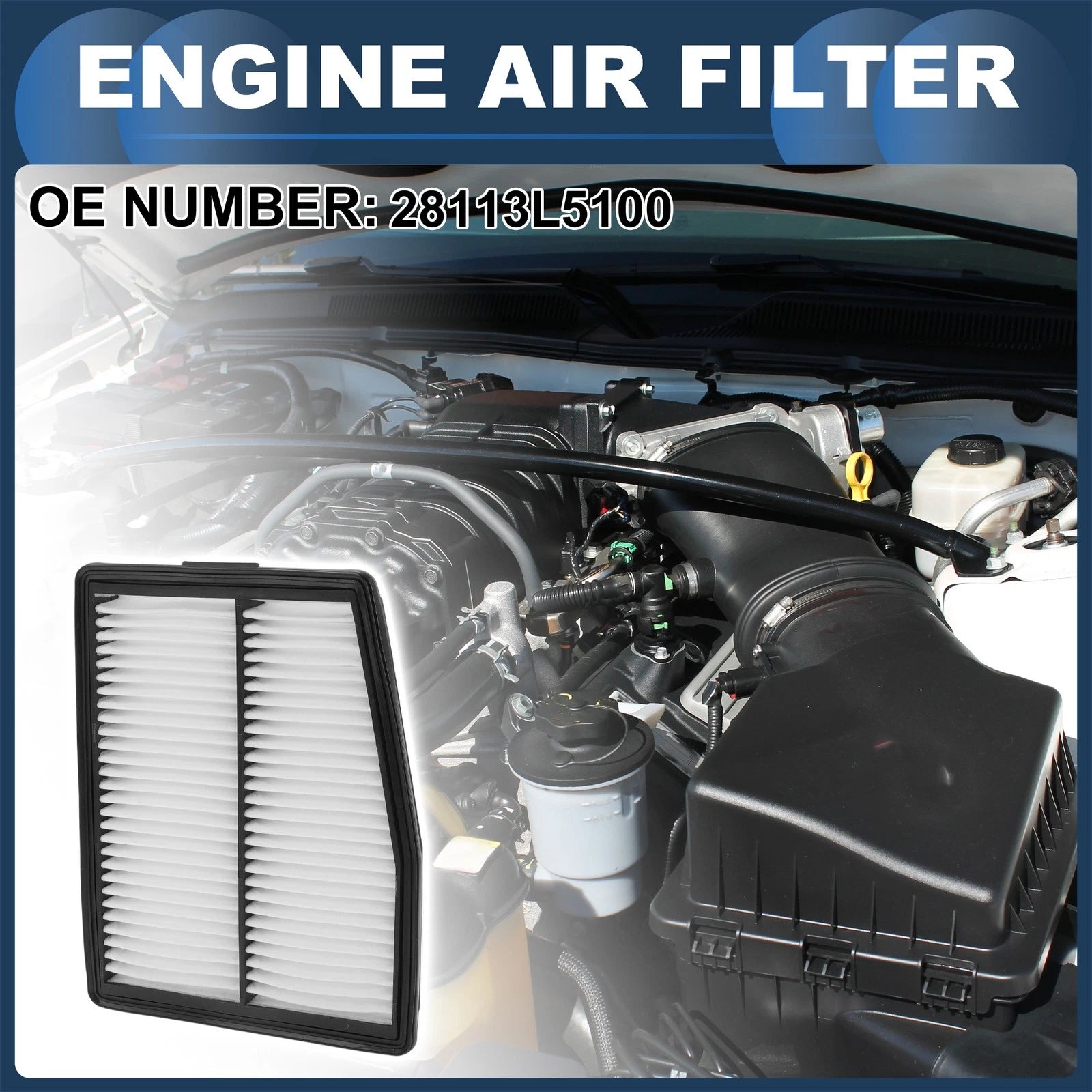 Engine Air Filter Replacement for Hyundai Santa Fe (2021–2023)