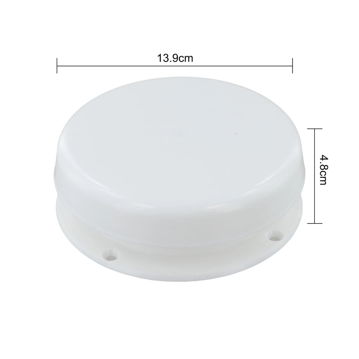 Mushroom Vent Cover for RV Roofs and Trailers (4 Screw Hole Installation)